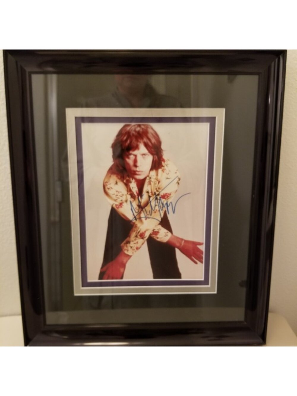 Mick Jagger Signed Autographed 8x10 Photo Rolling Stones Framed w/ COA 1994 RARE